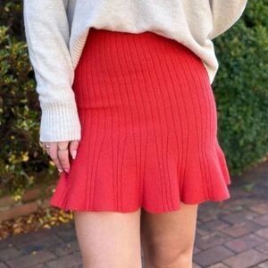 NWOT Olivaceous Knit Mini Skirt in Terra size M